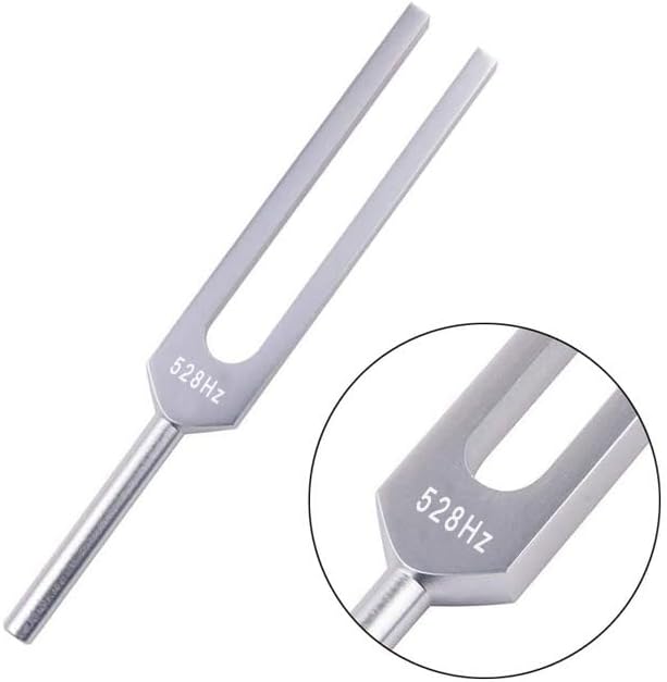 528 Hz Healing Tuning Fork Set with Reflex Hammer