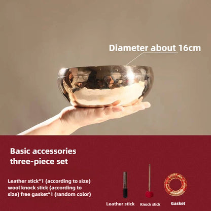 Nepalese Hand-Hammered Ringing Copper Singing Bowl — Sacred Tool for Sound Yoga & Movement Meditation