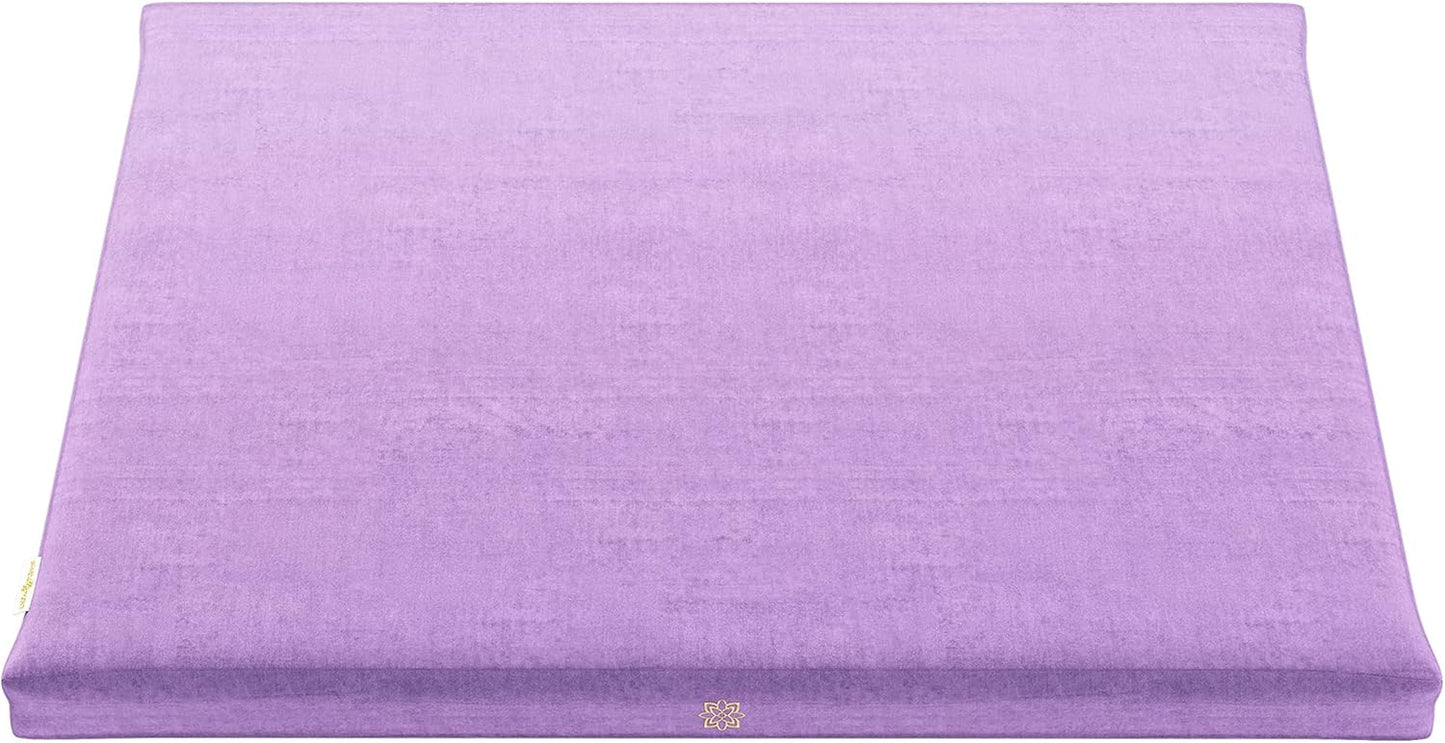 Mindful & Modern Zabuton Meditation Mat — Cotton-Filled Floor Cushion
