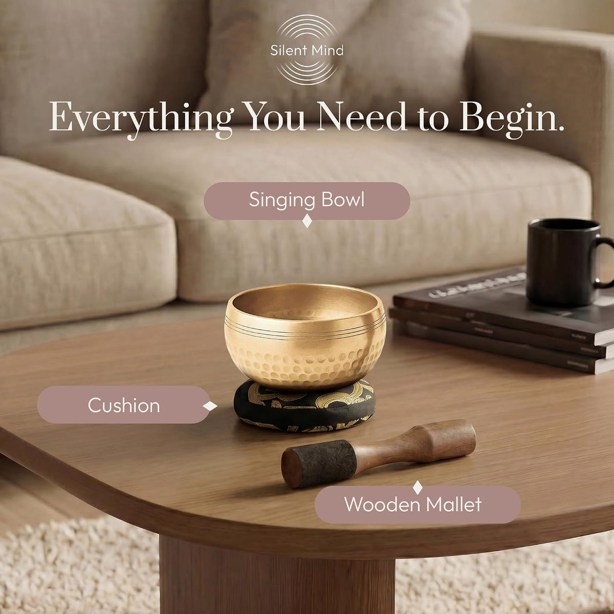 Hammered Singing Bowl — Bronze Echo | Beaten Bronze