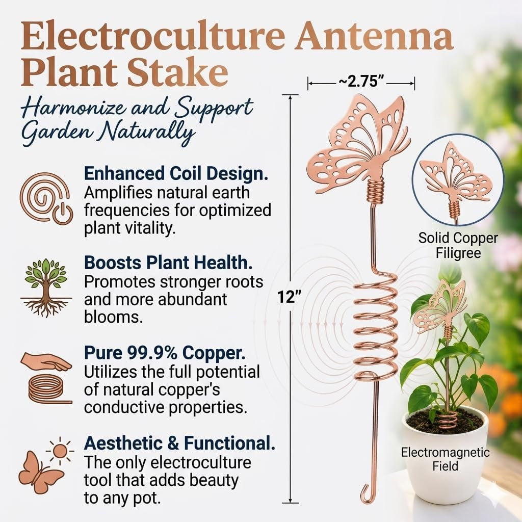 Copper Butterfly Garden Antennas — Butterfly Garden | Set of 3