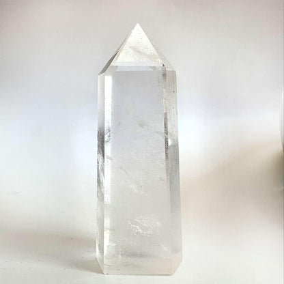 Big Clear Quartz Lemurian Seed Crystal Obelisk (6–7 Inch)