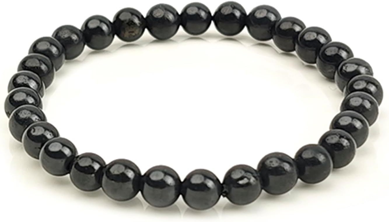 Handcrafted Shungite Bead Bracelet