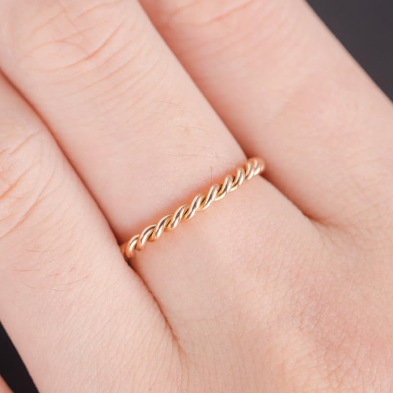 Pure Copper Tensor Ring — Twisted Design
