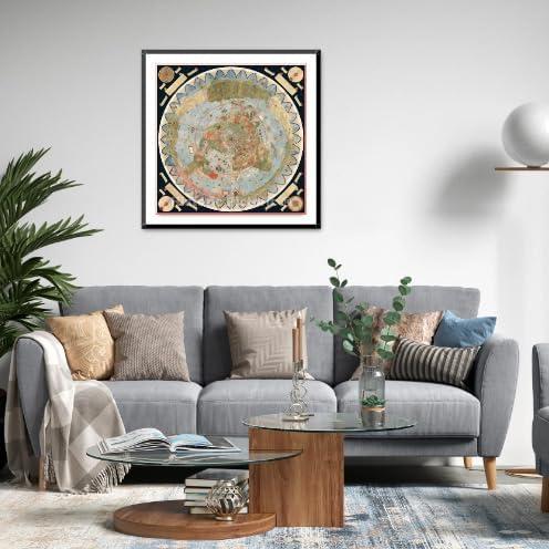 1587 Cornelius Map – Flat Earth North Pole