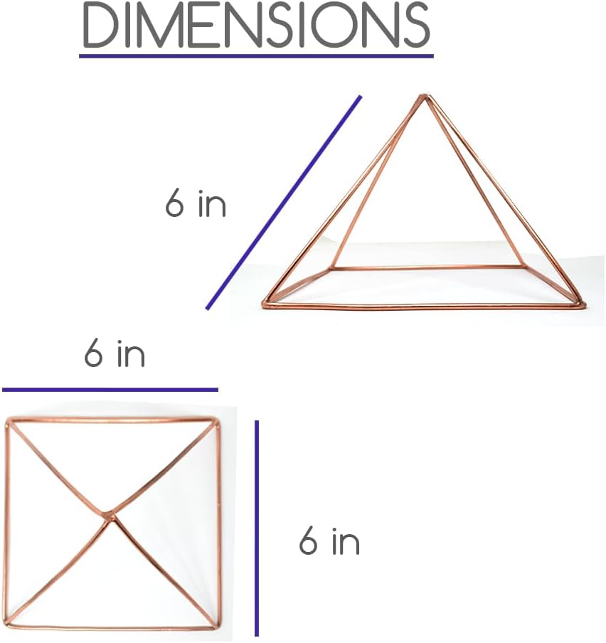 Solid Copper Giza Pyramid — 6"