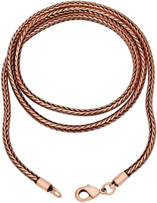 Pure Copper Chain Necklace — 16–32"