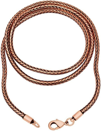 Pure Copper Chain Necklace — 16–32"