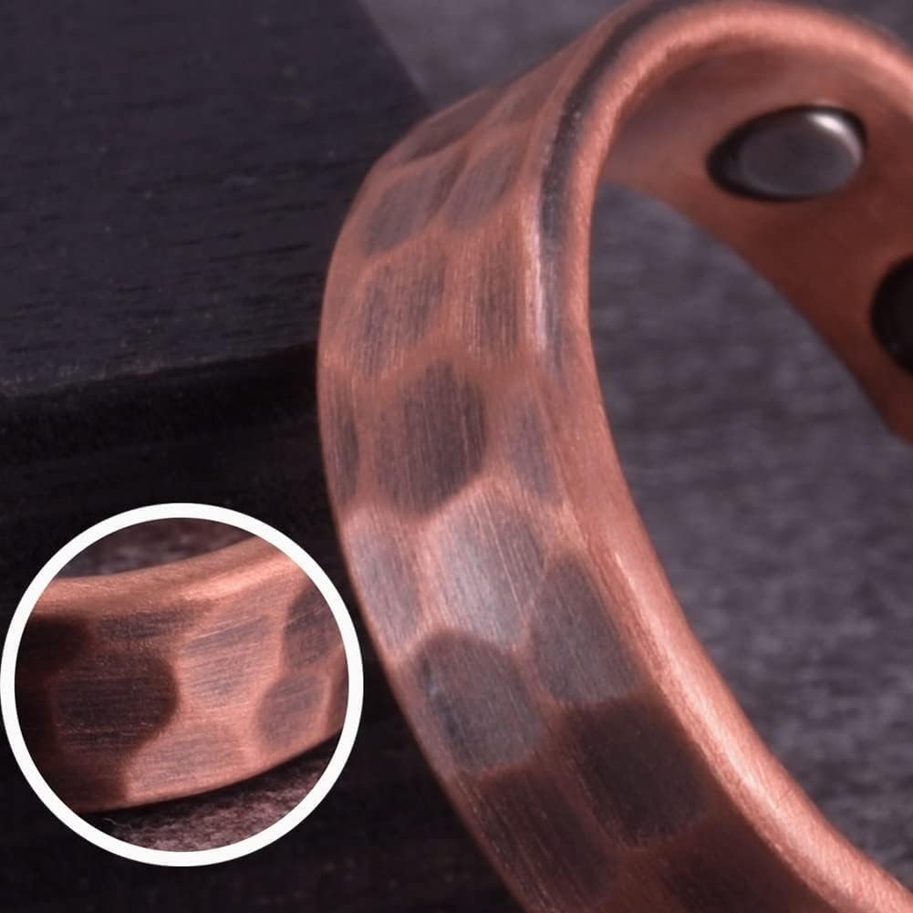 Pure Copper Hammered Energy Ring