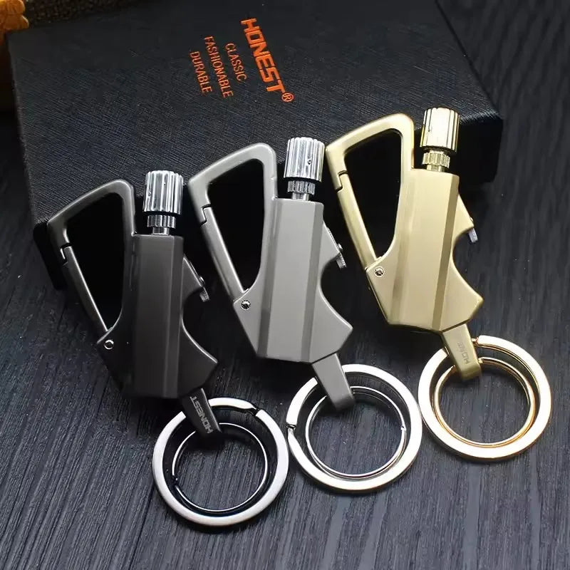 Kerosene Lighter Keychain – 3-in-1 Bottle Opener, Fire Starter & EDC Survival Tool