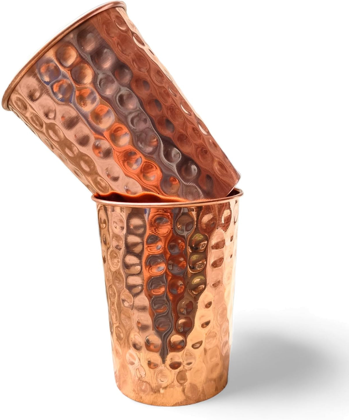 Hammered Copper Cup Set — Everyday Stillness | Set of 2