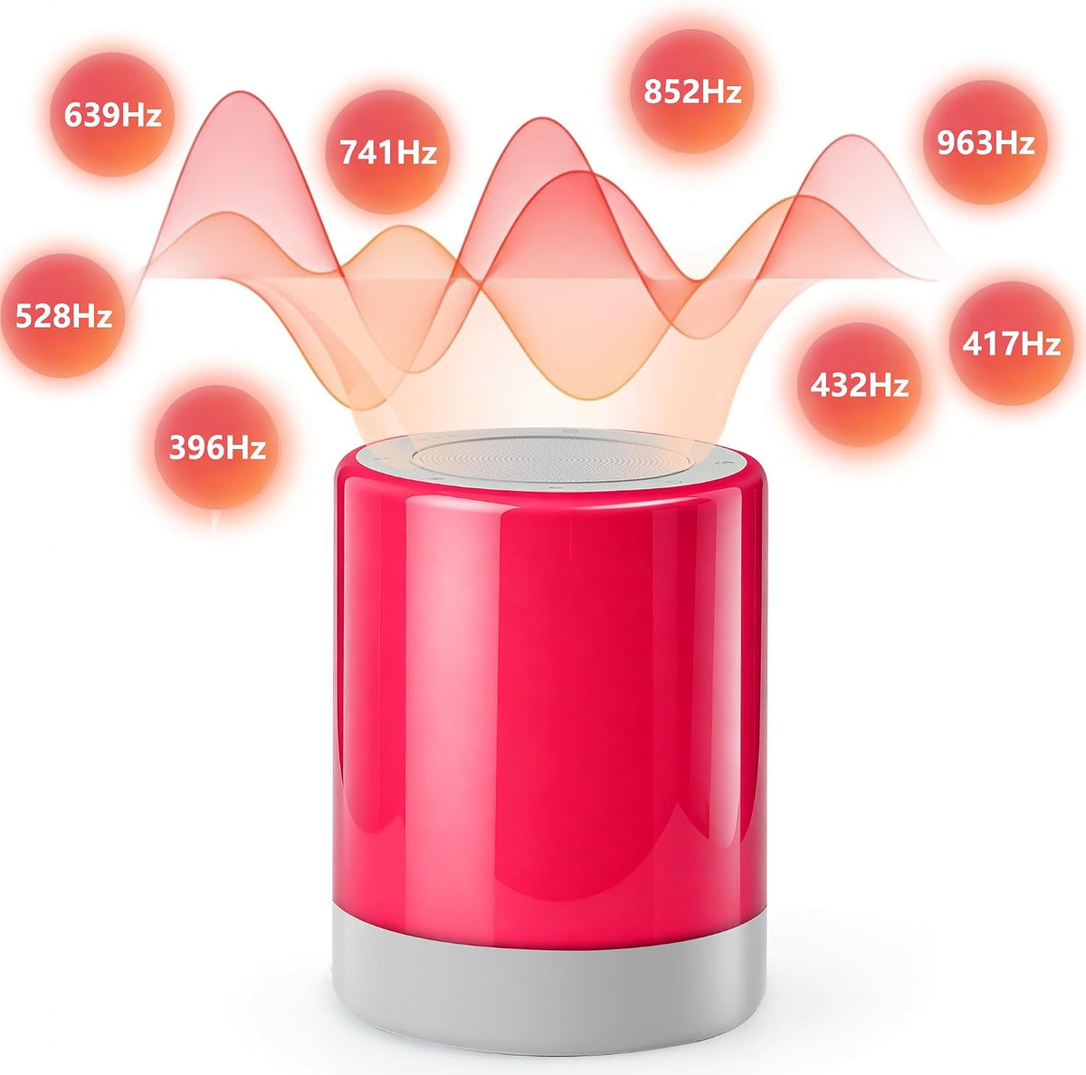 Electronic Sound Bowl — Crimson Stillness | 8 Tones