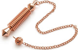 Copper 16-Ring Cone Pendulum — Dowsing & Meditation