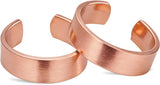 Pure Copper Tibetan-Style Rings — Set of 2