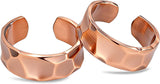 Pure Copper Tibetan-Style Rings — Set of 2