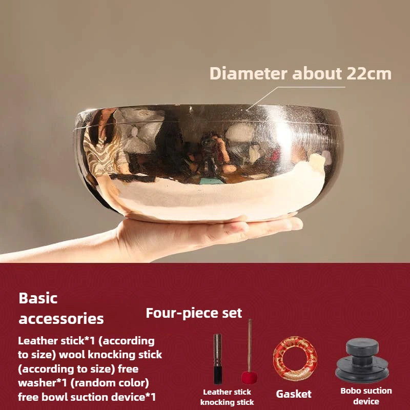 Nepalese Hand-Hammered Ringing Copper Singing Bowl — Sacred Tool for Sound Yoga & Movement Meditation