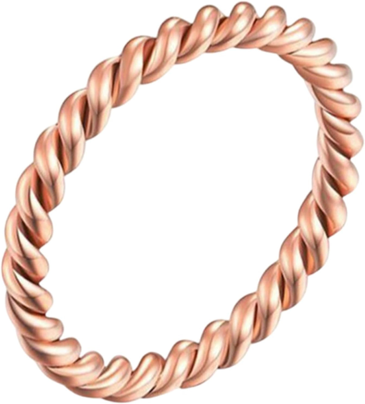 Pure Copper Tensor Ring — Twisted Design