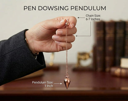 Copper Cone Pendulum for Reiki Healing, Dowsing & Chakra Balancing – Health & Wealth Meditation Tool for Divination & Energy Cleansing