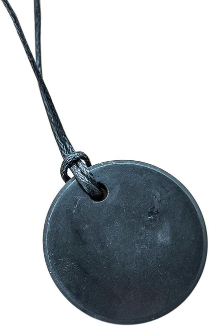 Round Shungite Pendant Necklace