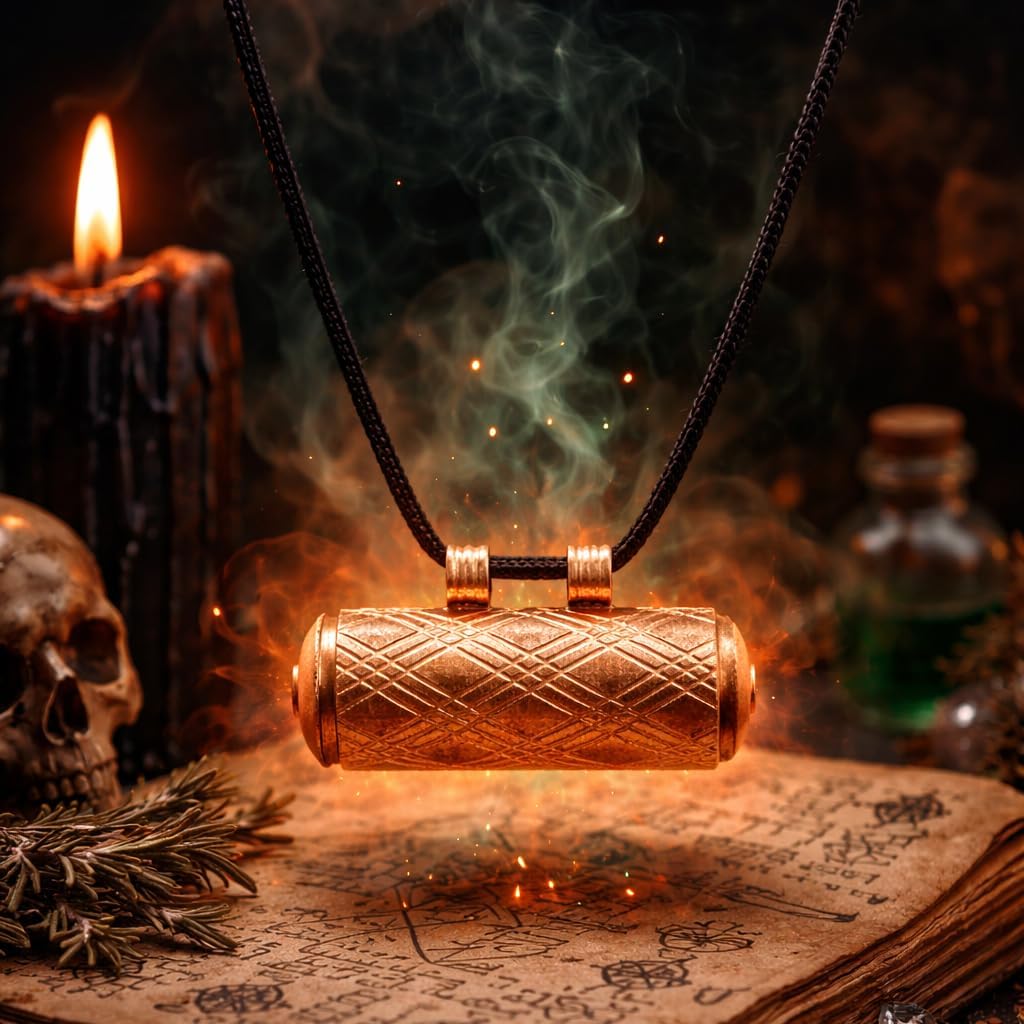Pure Copper Taweez Amulet Necklace
