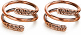 Pure Copper Adjustable Rings — Set of 2