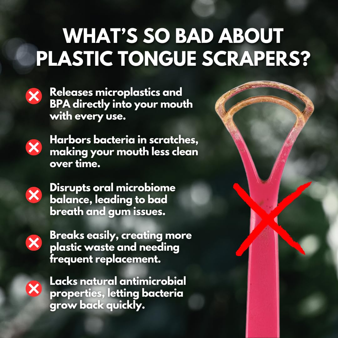 Pure Copper Tongue Scraper