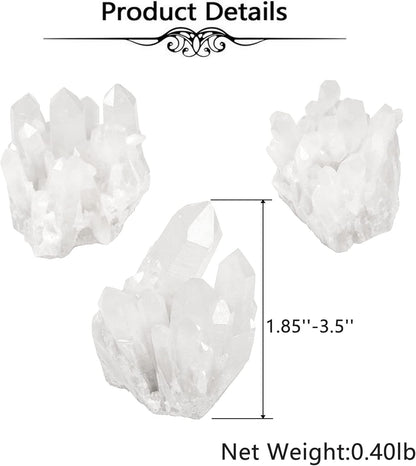 Healing Clear Quartz Crystal Cluster Geode – Natural Titanium Coated Druzy Mineral