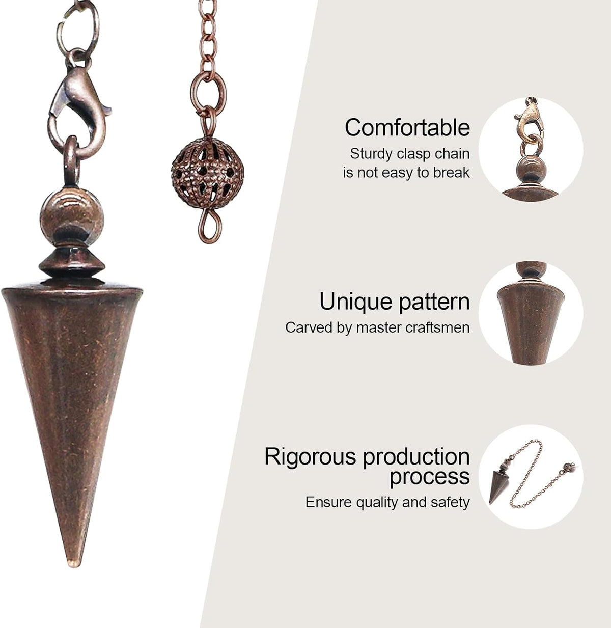 Pure Copper Pendulum — Dowsing & Meditation