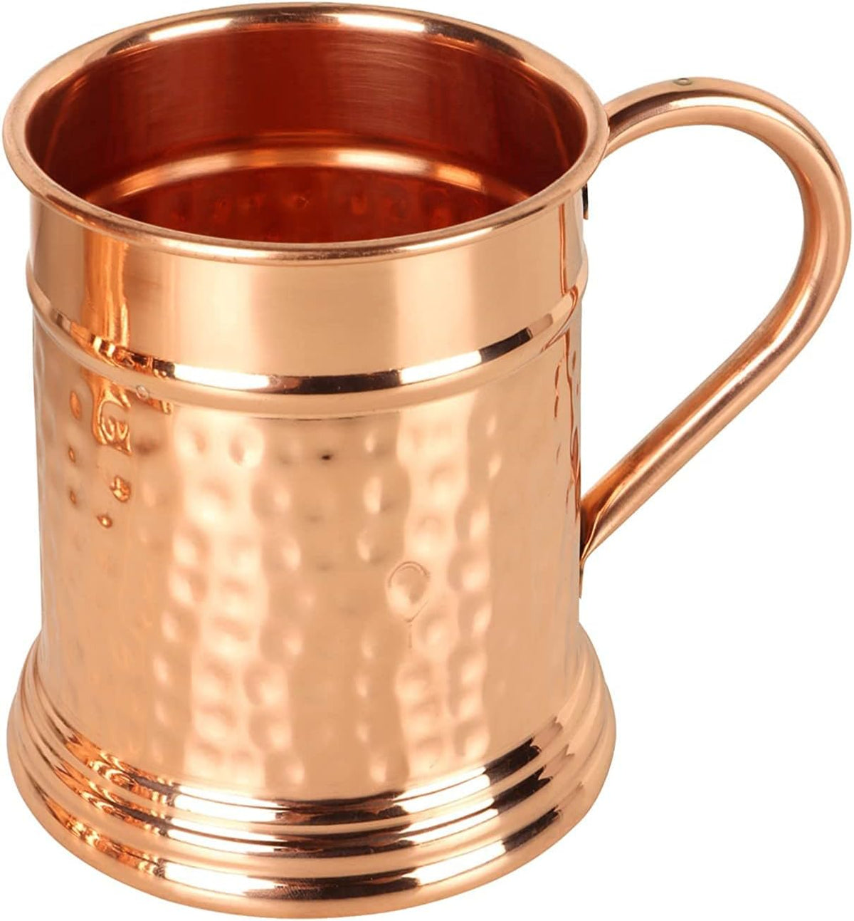 Hammered Copper Tankard — Forged Warmth | 22 oz