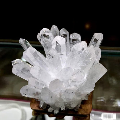 1lb Natural Raw Clear Quartz Crystal Cluster – Healing Energy Stone for Home Decor, Sleep & Dreams