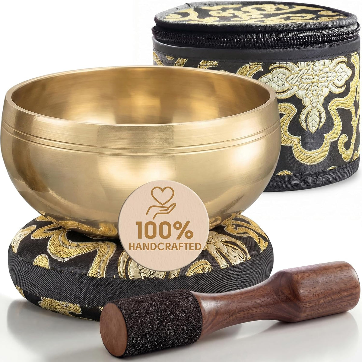 Hammered Singing Bowl — Bronze Echo | Beaten Bronze