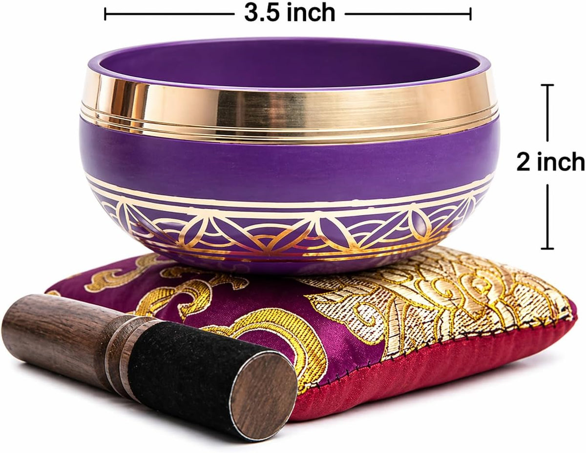Tibetan Singing Bowl — Magenta Moment | 3.5 Inch