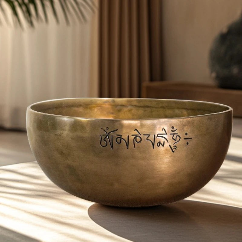 Sacred Copper Singing Bowl — Nepalese Sound Healing Instrument for Meditation & Mindful Living