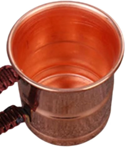 400Ml Pure Copper Beer Mug with Engraved Handle Water Tea Milk Cup Moscow Drinkware Tableware Mugs for Home Kitchen Bar Cups