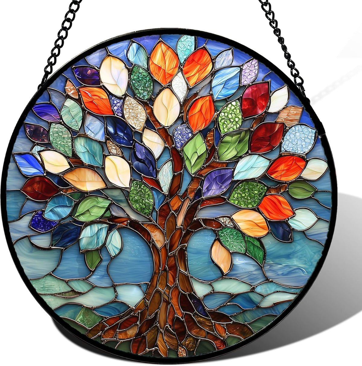 Tree of Life Glass Suncatcher — Tree of Color | 6.3 Inch