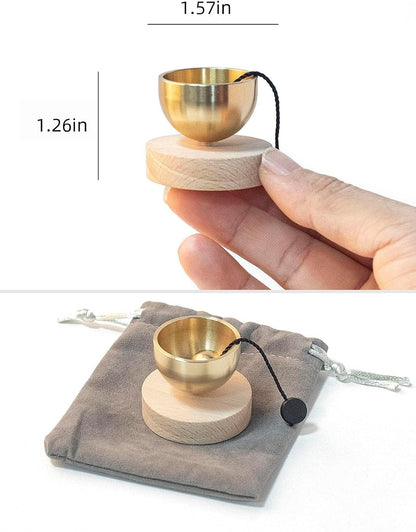 Mini Brass Singing Bowl — Pocket Pause | 4 cm