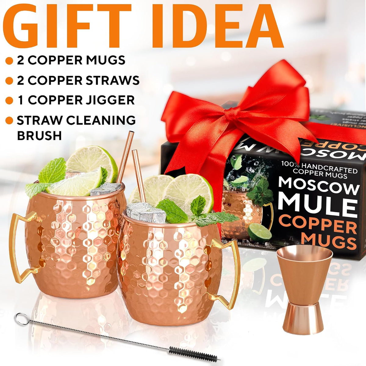 Copper Mug Gift Set — Shared Ritual | 2 × 16 oz