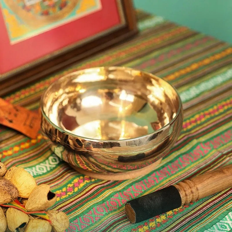 Nepalese Hand-Hammered Ringing Copper Singing Bowl — Sacred Tool for Sound Yoga & Movement Meditation