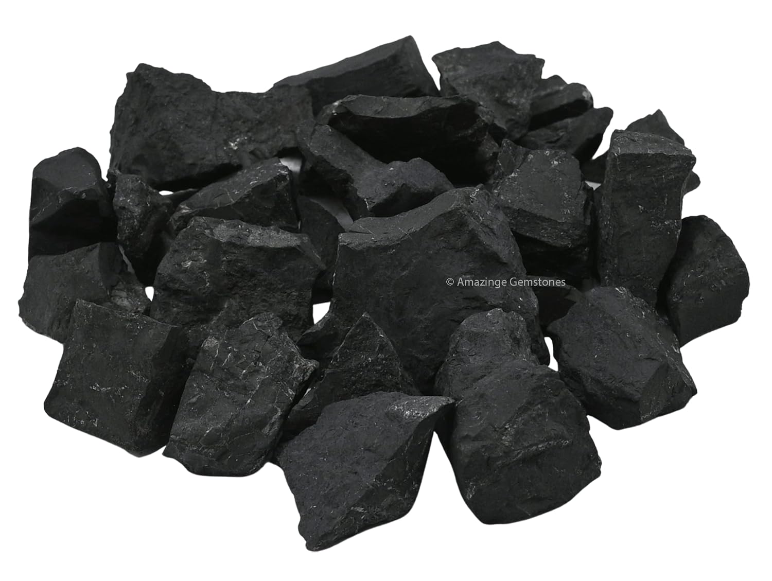 Premium Raw Shungite Stones – Natural Crystal Rocks