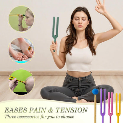 Multi-Color Chakra Tuning Forks (174-963Hz) - Tune in the Healing Frequencies
