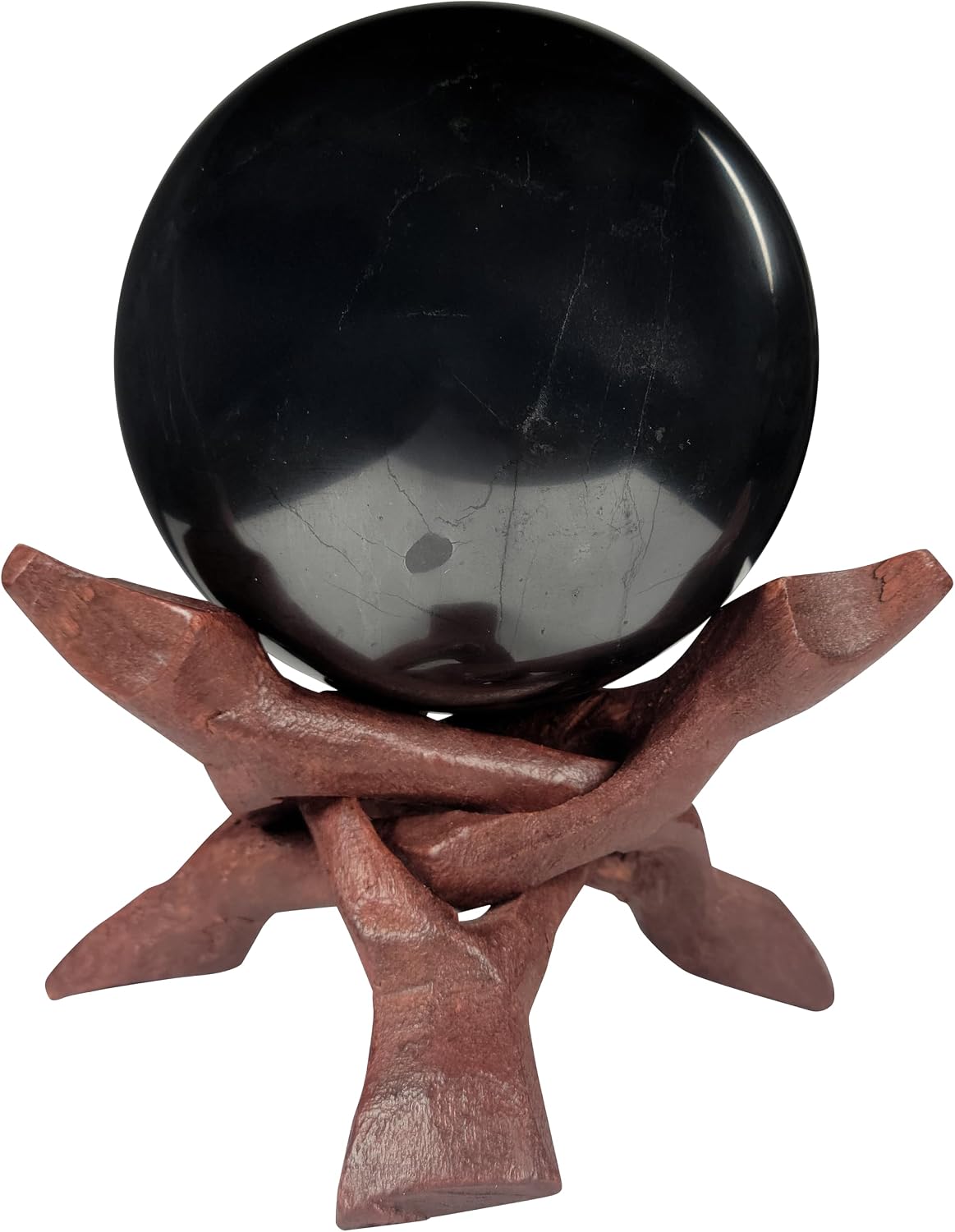 Authentic Shungite Sphere with Stand