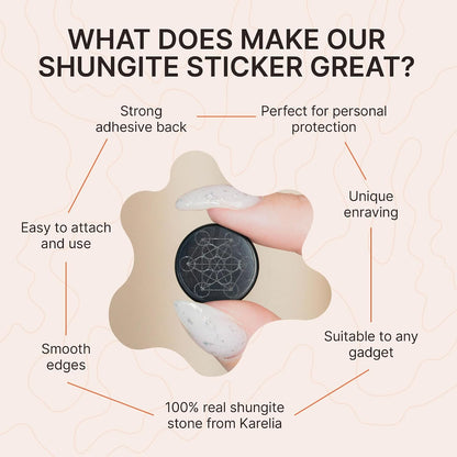 Shungite Cell Phone Protection Sticker Set