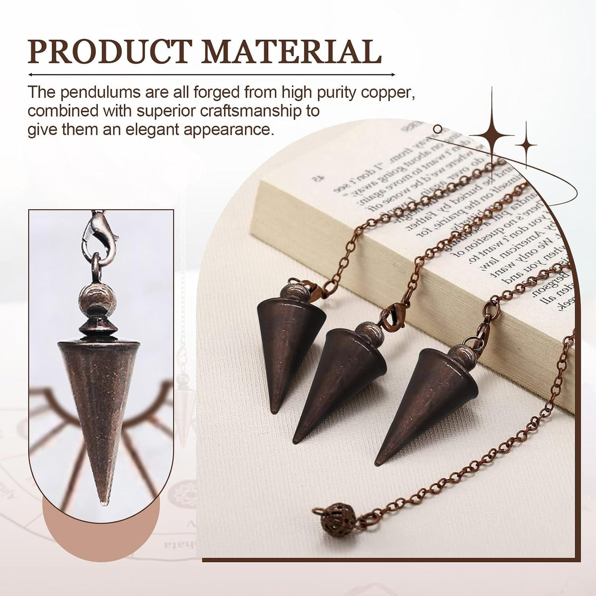 Pure Copper Pendulum — Dowsing & Meditation