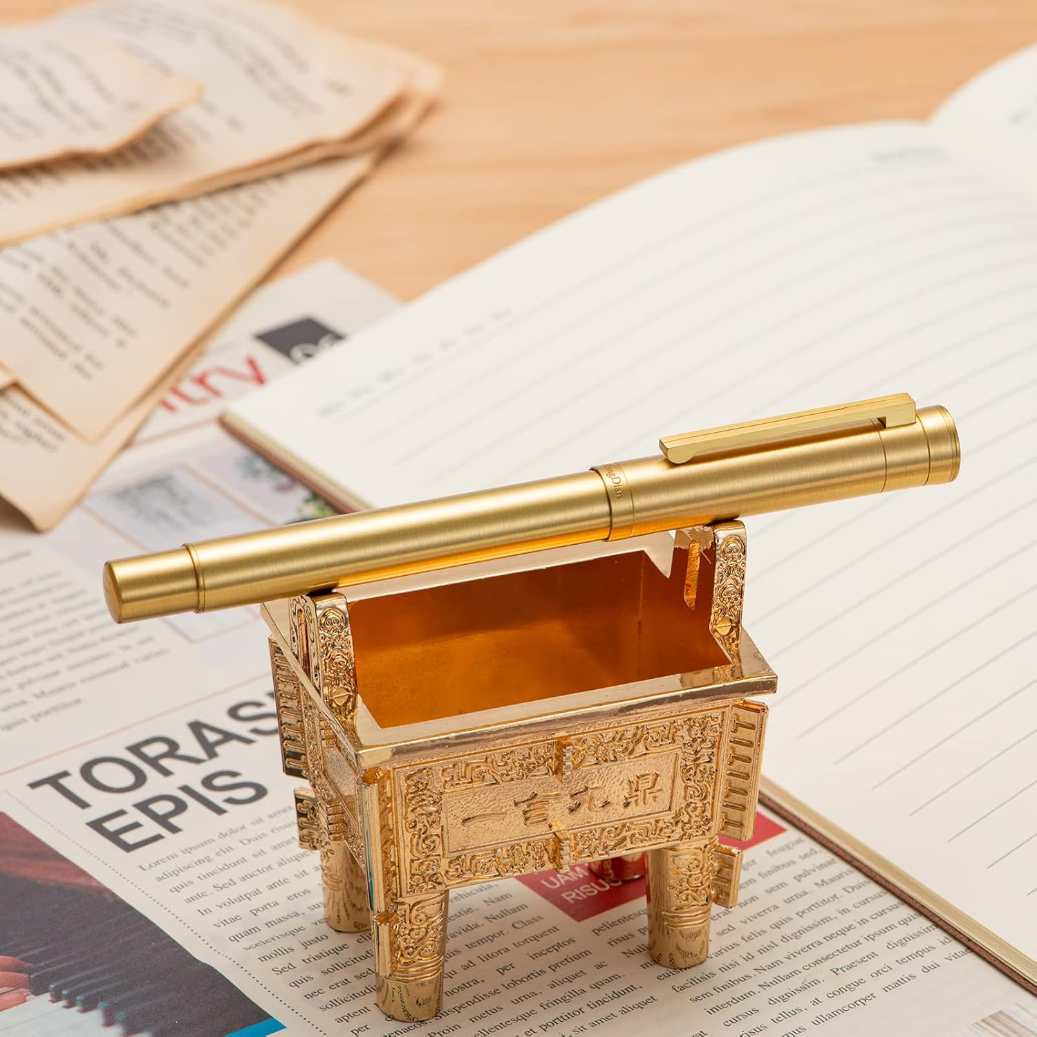 Forest Pro Solid Copper Fountain Pen