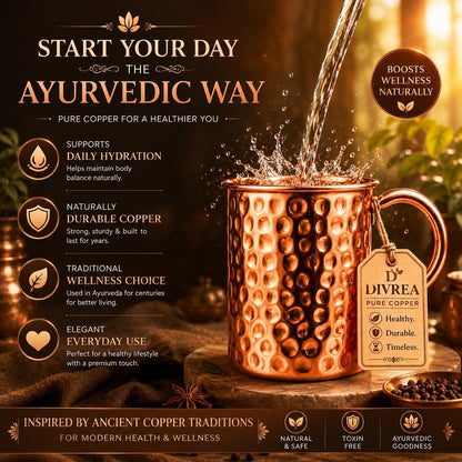 Pure Copper Moscow Mule Mug — 14 oz Handcrafted Hammered Cup
