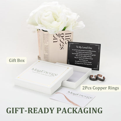 Pure Copper Magnetic Rings — Set of 2