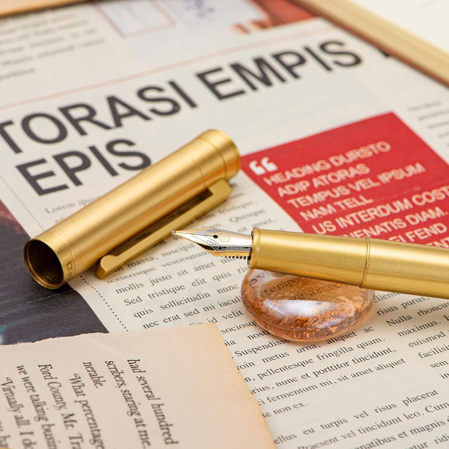 Forest Pro Solid Copper Fountain Pen