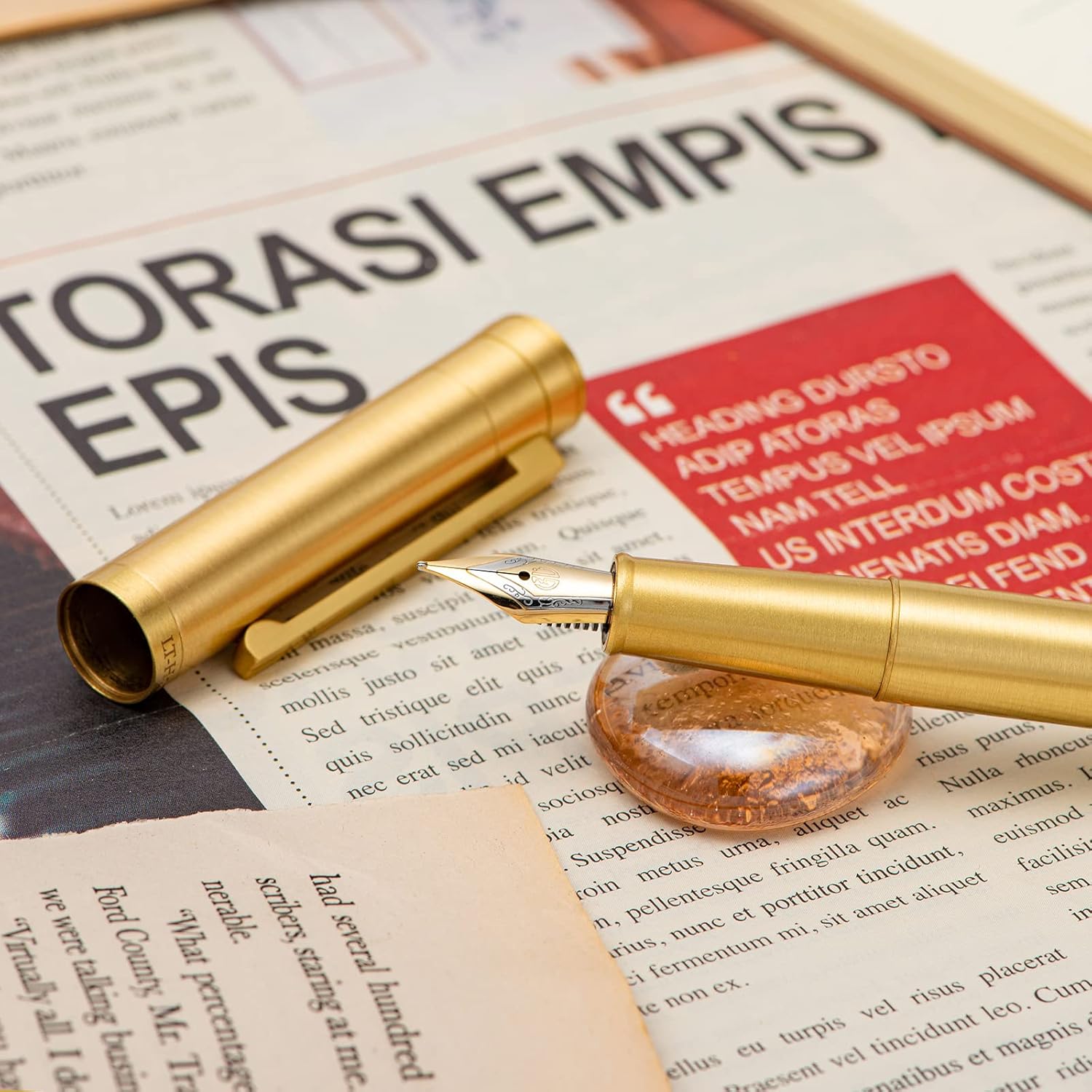 Forest Pro Solid Copper Fountain Pen