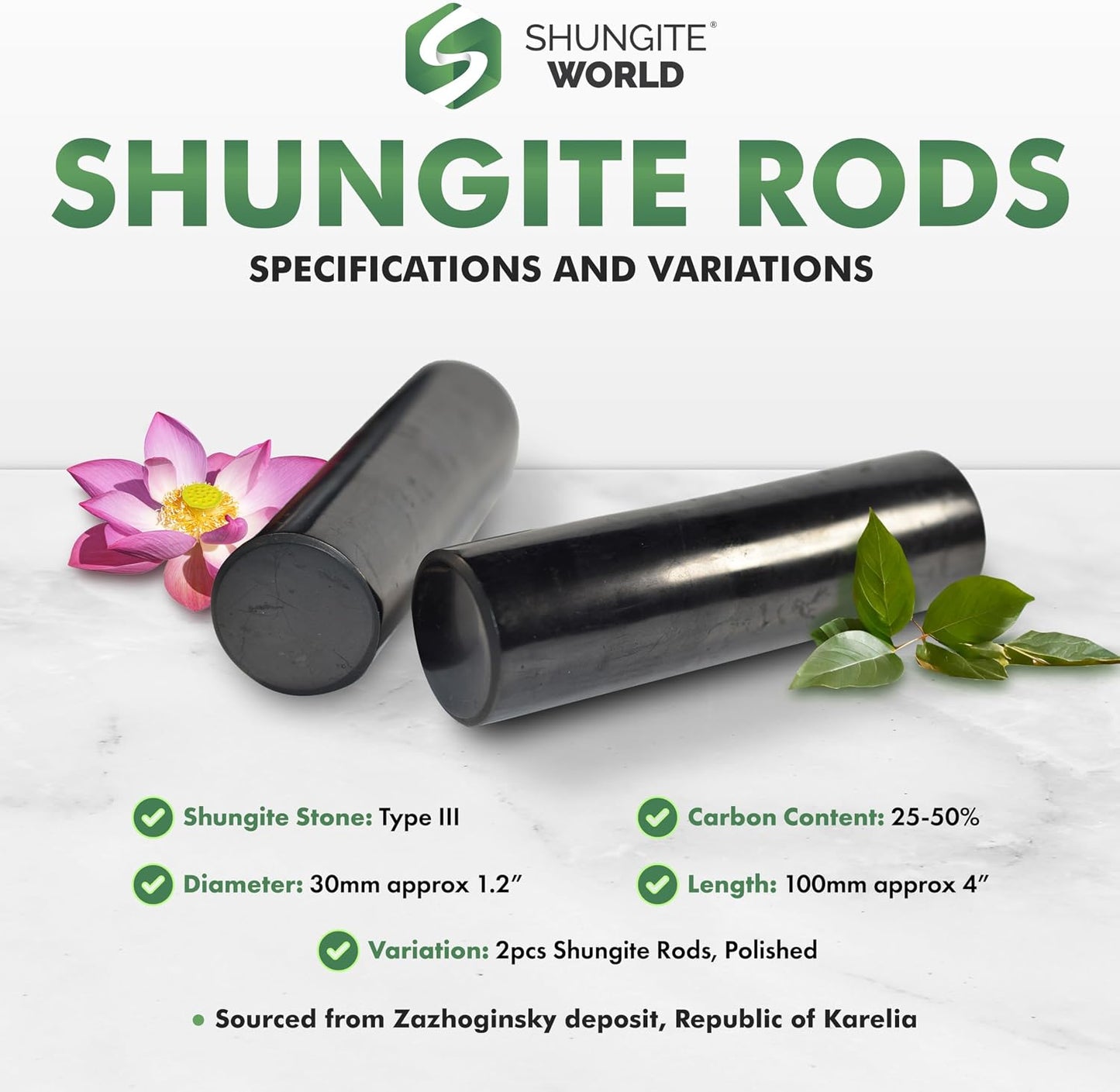 Authentic Shungite Harmonizer Set
