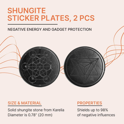 Shungite Cell Phone Protection Sticker Set